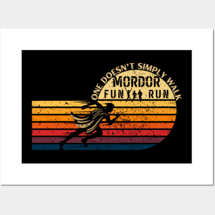 Eastry Middle Earth's Annual Mordor Fun Run one Does not Simply Walk Posters and Art